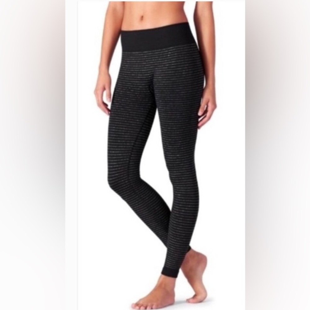 Athleta Striped Shimmer Leggings